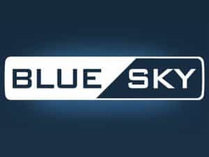 The logo of Blue Sky