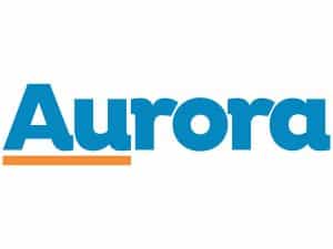 The logo of Aurora Community TV