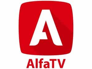 The logo of AlfaTV