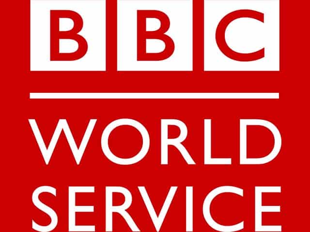 The logo of BBC Radio World Service