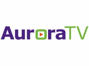 The logo of AuroraTV