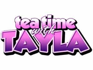 The logo of Tea Time with Tayla